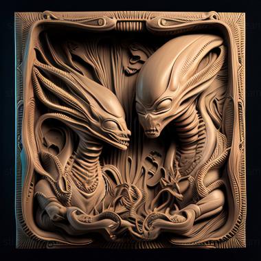 3D модель Alien Alien Боладжі Бадеджіо та Том Вудрафф мл (STL)